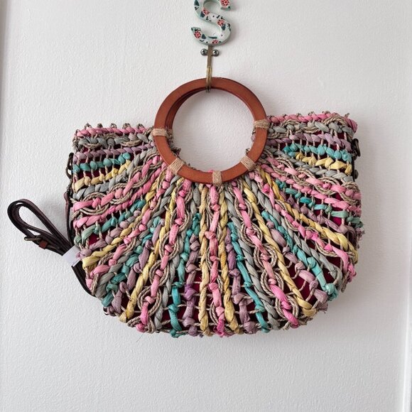 Patricia Nash Lesa Multicolor Straw Bag - Picture 2 of 8